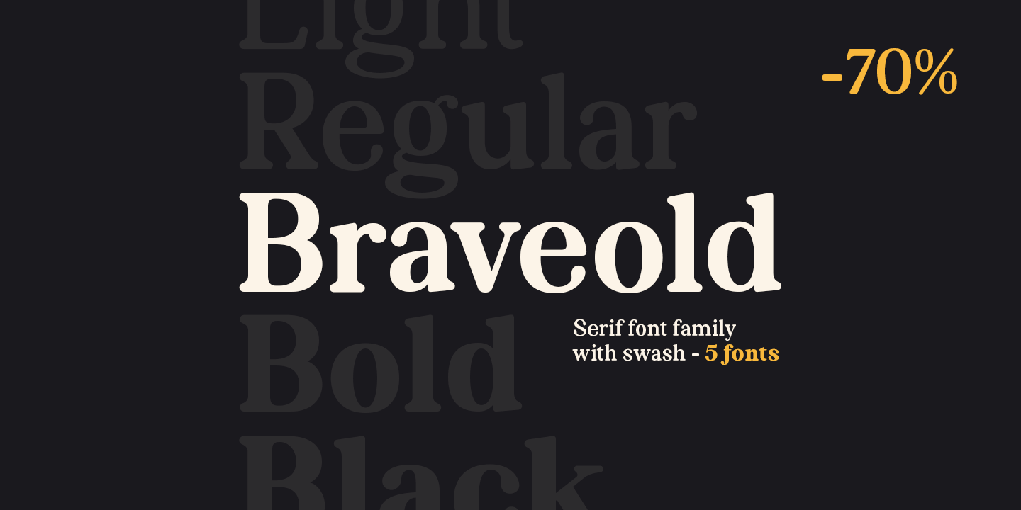 Пример шрифта Braveold #12
